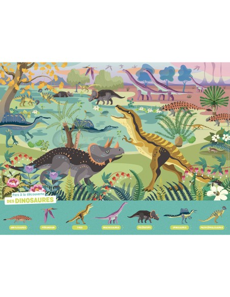 Ludoc - Découvrir et jouer - Les dinosaures - Auzou