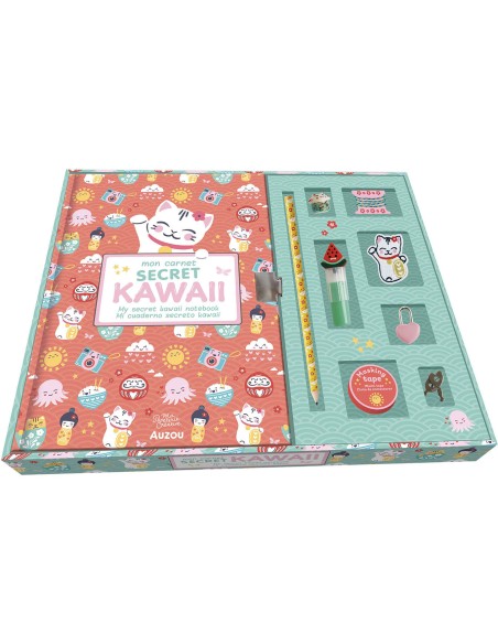 Ma papeterie créative - Mon coffret de papeterie kawaii - Auzou