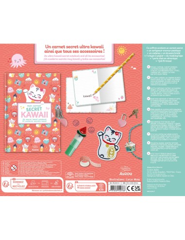 Ma papeterie créative - Mon coffret de papeterie kawaii - Auzou