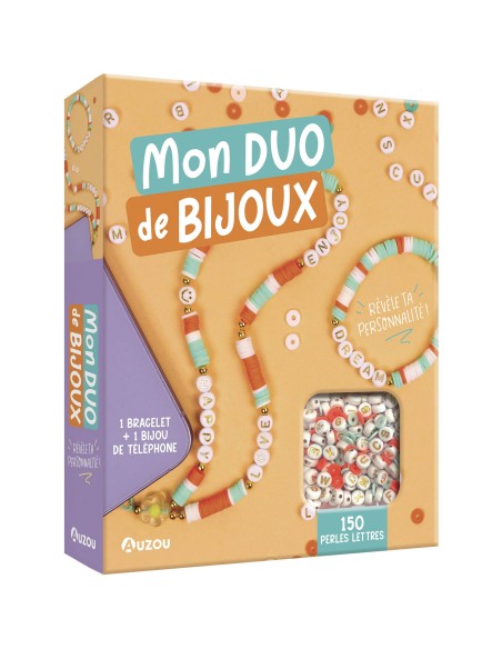 Mon duo de bijoux - 1 bracelet + 1 bijou de téléphone - Auzou