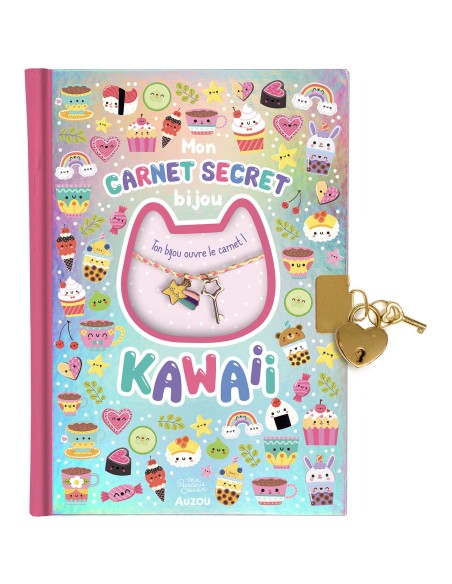 Ma papeterie créative - Mon carnet secret bijou kawaii - Auzou