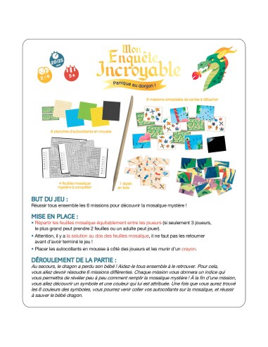 Mon enquête incroyable - Panique au donjon ! - Auzou