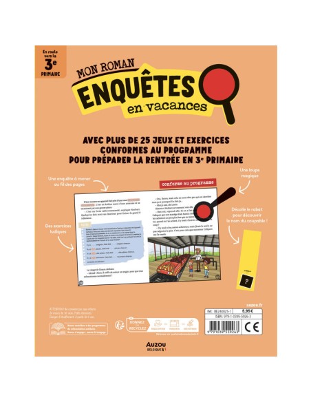 Mon roman pour réviser - Mes enquêtes en 2e primaire - Mystère sur le grand 8 - Auzou