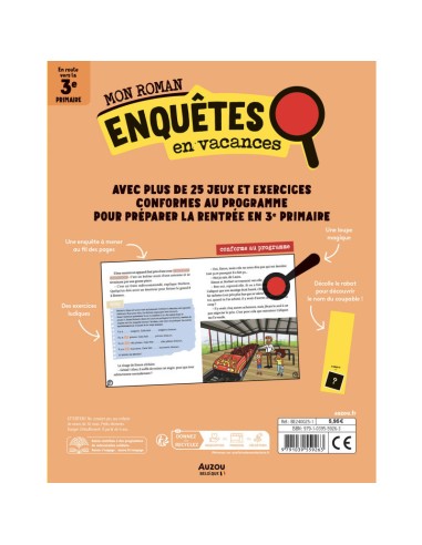 Mon roman pour réviser - Mes enquêtes en 2e primaire - Mystère sur le grand 8 - Auzou