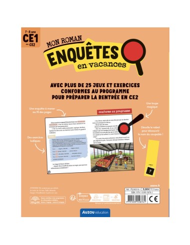 Mon roman - Enquêtes ce1 - Mystère sur le grand 8 - Auzou