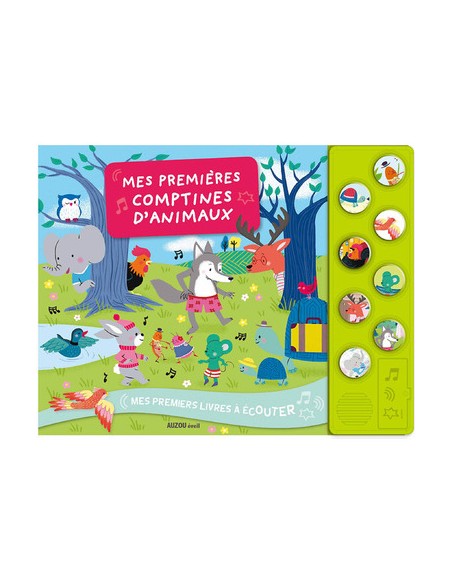 Mes Premiers Livres A Ecouter - Mes Premiers Comptines D'Animaux - Auzou