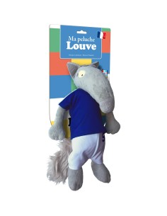 La peluche louve foot - Auzou