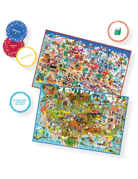 Mon jeu de cherche et trouve géant Autour du monde - Auzou