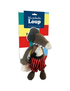 La peluche loup pirate - Auzou