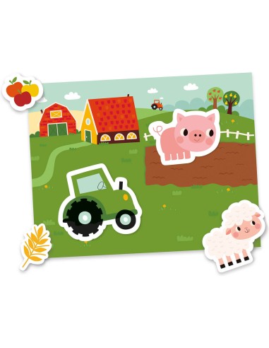 Mon petit coffret aimanté - La ferme - Auzou