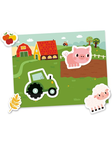 Mon petit coffret aimanté - La ferme - Auzou