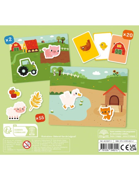 Mon petit coffret aimanté - La ferme - Auzou