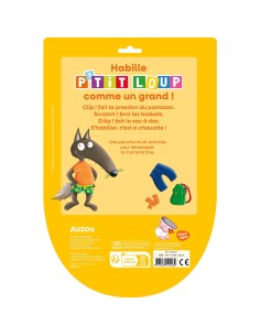 P'tit loup - Ma peluche à habiller - Auzou 2