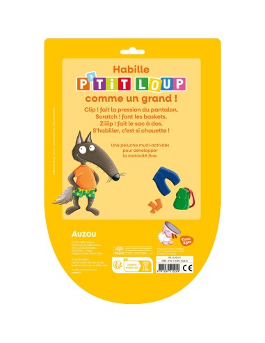 P'tit loup - Ma peluche à habiller - Auzou