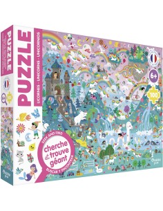 Puzzle cherche et trouve - Licornes - Auzou