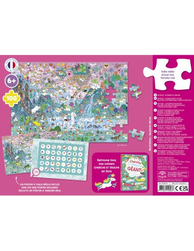 Puzzle cherche et trouve - Licornes - Auzou