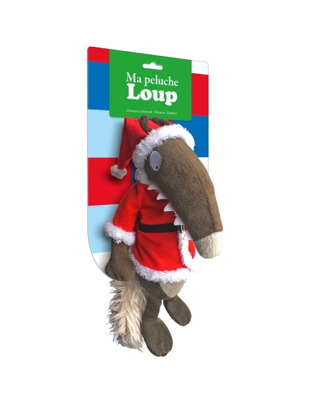Ma peluche loup habillée - Noel - Auzou