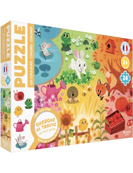Puzzle cherche et trouve des tout-petits - Les couleurs - Auzou