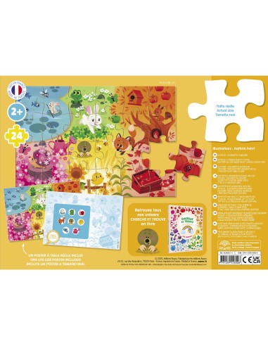 Puzzle cherche et trouve des tout-petits - Les couleurs - Auzou