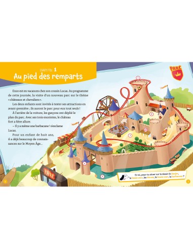 Mon roman énigme - Mes premières enquêtes - Le parc des chevaliers - Auzou