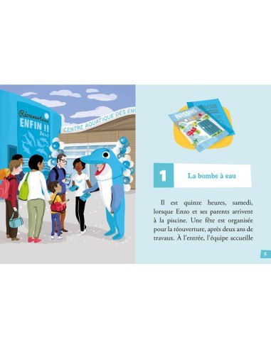 Mes premières enquêtes - Tome 4 - Remous à la piscine - Auzou