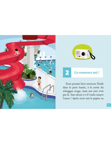 Mes premières enquêtes - Tome 4 - Remous à la piscine - Auzou