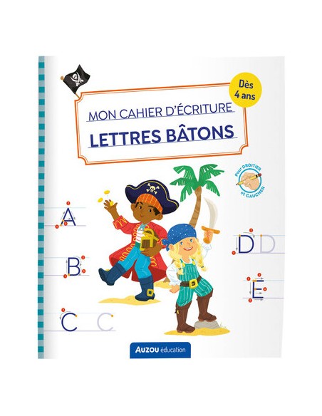 Mon Cahier D'Ecriture - Lettres Batons - Pirates - Auzou
