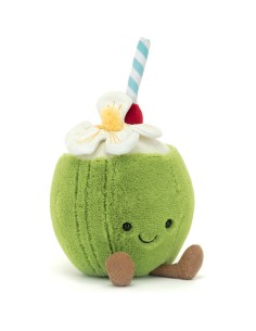 Jellycat Peluche noix de coco d'Aruba Amuseables Aruba Coconut