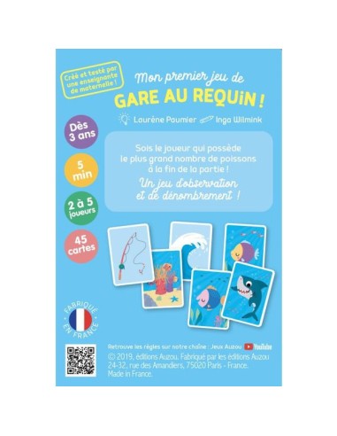 Mon Premier Jeu de Gare au Requin - Jeux de société - Auzou