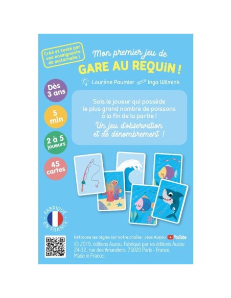 Mon Premier Jeu de Gare au Requin - Jeux de société - Auzou