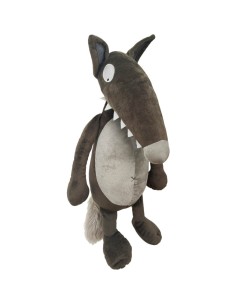 La peluche loup de taille moyenne - Auzou 2