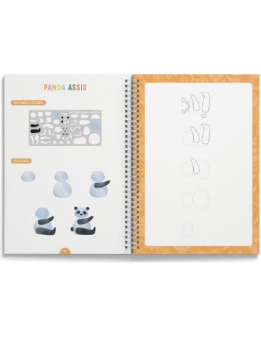 Je dessine pas à pas avec le griffographe - Dans la jungle - Auzou