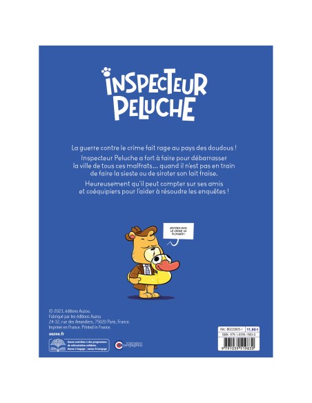 Inspecteur peluche - Tome 1 - Un vrai dur chez les doudous - Auzou