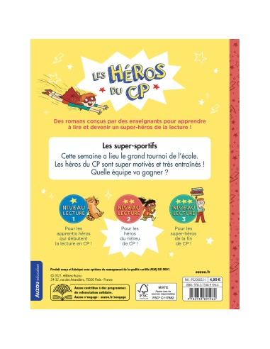 Les héros du cp niveau 2 – les super-sportifs - Auzou