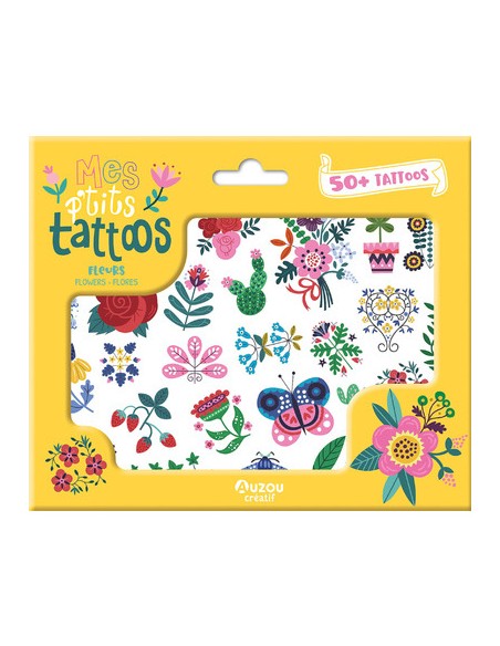 Mes p'tits tattoos Fleurs - Un jeu - Auzou