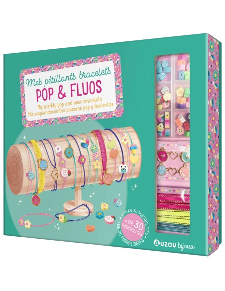 Mes pétillants bracelets Pop et Fluos - Auzou