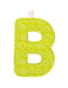 B lettre en tissu