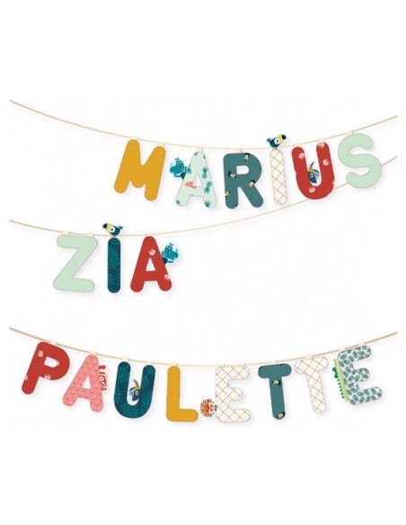 B lettre en tissu