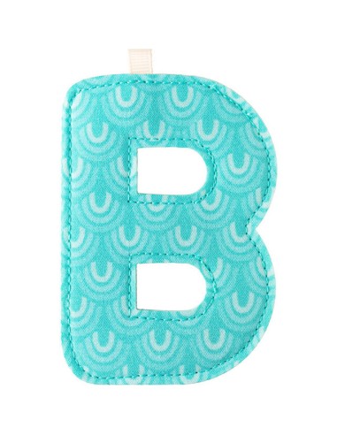 B lettre en tissu