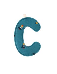 C lettre en tissu