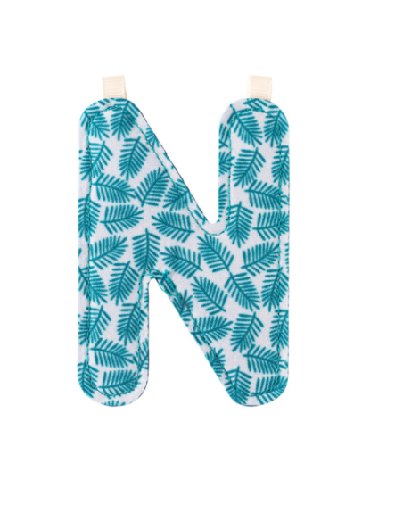 N lettre en tissu