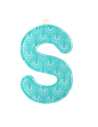 S lettre en tissu