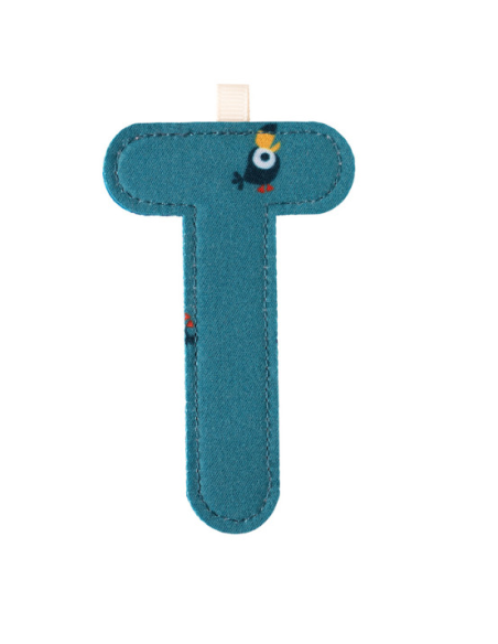 T lettre en tissu
