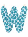 W lettre en tissu