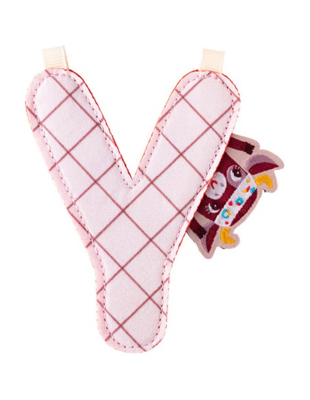 Y lettre en tissu
