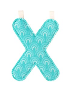 X lettre en tissu