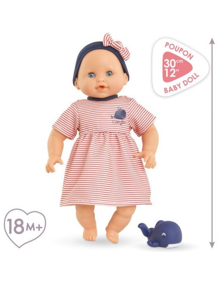 Bébé bain Calypso baleine - baigneur - Corolle