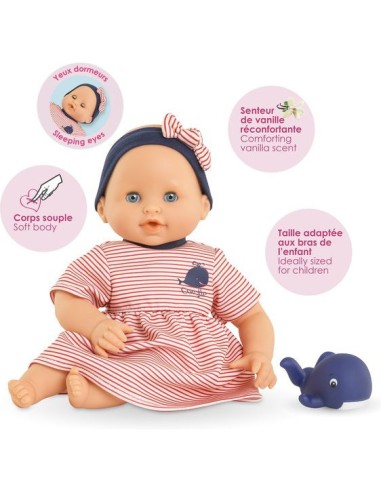 Bébé bain Calypso baleine - baigneur - Corolle