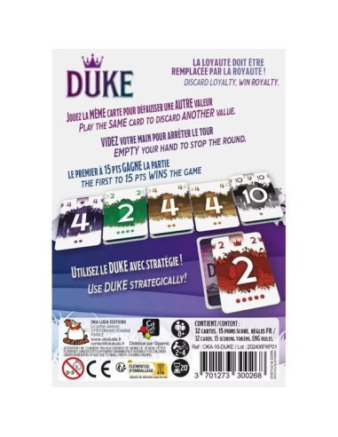 Duke - Editions - Jeux de société - Oka Luda