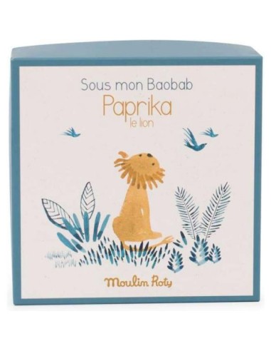 Countreur de lion avec porte-tétine - couette - Sous mon Baobab - Moulin Roty